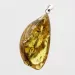 Free-form Natural Baltic Amber Silver Pendant