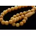 ANTIQUE Islamic EGG YOLK 33 Baltic amber Prayer ROUND beads