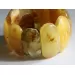 Large butter pieces Baltic amber stretch bracelet 20cm