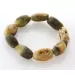 Large Raw Baltic amber beads stretch bracelet 20cm