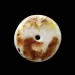 Donut shape Baltic amber pendant medallion