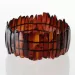 Sparkling pieces Baltic amber stretchy bracelet 19cm