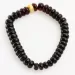 Cherry Buttons beads Baltic amber stretch bracelet 19cm