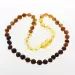 Raw Rainbow Baroque Teething Baltic amber Necklace