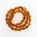 Cognac Round Teething Baltic Amber Necklace