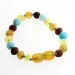 5 Raw Honey Gems Baltic Amber teething necklaces 14cm