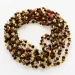 10 Multi BROQUE teething Baltic amber necklaces 36cm