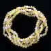 5 Raw Lemon Gems Baltic Amber teething necklaces 33cm