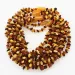 10 Raw Multi CHIPS Baltic amber teething necklaces 32cm