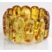 Large Baltic Amber Fossil stretch bracelet 20cm