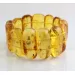 Large Baltic Amber Fossil stretch bracelet 20cm