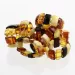 Mix Baltic amber ELASTIC ring