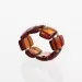 Cognac Baltic amber ELASTIC ring