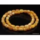 Vintage Egg Yolk BARREL Baltic amber unisex necklace