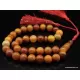 Vintage Egg Yolk Islamic 33 Baltic amber Prayer ROUND beads