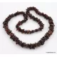 Cognac CHIPS Baltic amber necklace