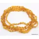 5 Honey RAW BEANS Baltic amber adult necklaces