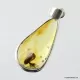 Baltic amber silver pendant w insect inclusion 4g