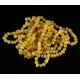 10 Butter Baltic Amber Anklets 25cm