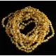 10 Unpolished Mix BAROQUE Baby teething Baltic amber necklaces 32cm