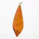 Glittering Carved Baltic Amber Pendant