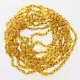 10 Raw Honey BAROQUE Baltic amber Baby necklaces 32cm