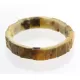 Rough Squares Baltic amber stretch bracelet 20cm