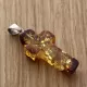 Honey Cross Baltic Amber Silver Pendant