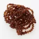 10 Raw Cognac BAROQUE Baltic Amber Bracelet 19cm