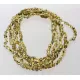 5 Green BAROQUE Baltic amber adult necklaces 45cm