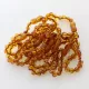 10 Cognac BAROQUE Baltic amber teething bracelets 14cm