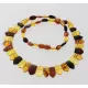 Multi Pieces Baltic Amber Women Necklace Collar 47cm