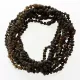 10 Raw Dark BAROQUE Baltic amber teething necklaces 33cm