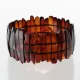 Sparkling pieces Baltic amber stretchy bracelet 19cm