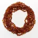 10 POP Cognac BAROQUE Baltic amber teething necklaces 32cm