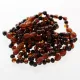 10 Multi BAROQUE Baltic amber teething bracelets 14cm