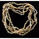 5 Milk BEANS Baltic amber adult necklaces 55cm