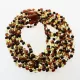 10 Multi BROQUE teething Baltic amber necklaces 32cm