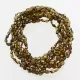 10 Dark BEANS Baby teething Baltic amber necklaces 32cm