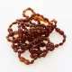 10 Cognac BEANS Baltic amber teething Baby bracelets 14cm