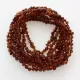 10 Cognac BAROQUE teething Baltic amber necklaces 30cm