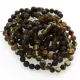 10 Raw Dark ROUND Baltic amber bracelets 19cm