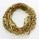 10 Green BEANS Baby teething Baltic amber necklaces 33cm