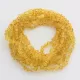 10 Raw Lemon BAROQUE teething Baltic amber necklaces 32cm