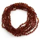 10 Cognac BEANS Baby teething Baltic amber necklaces 40cm