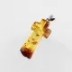 Honey Cross Baltic Amber Silver Pendant