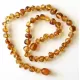 Cognac BAROQUE Baltic amber teething Baby necklace