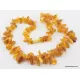 Honey THORNS Baltic amber necklace 24in